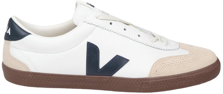 Veja Veja volley sneakers in leather and suede, white and blue