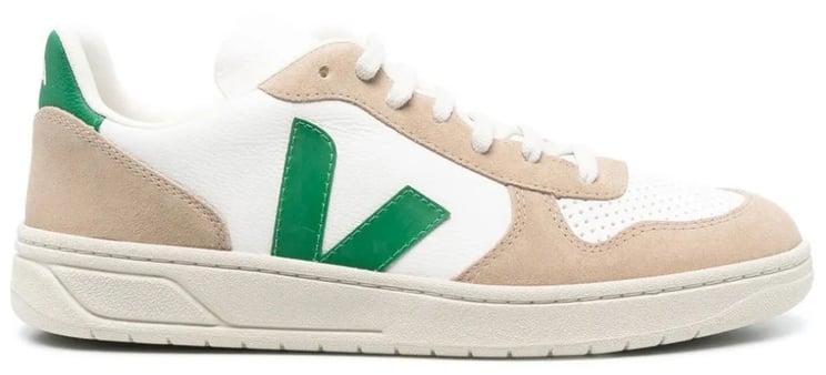 Veja V-10 Chromefree Leather Sneakers