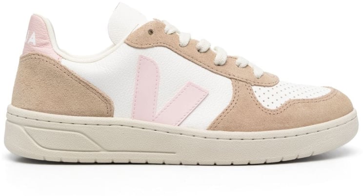 Veja V-10 Chromefree Leather Sneakers