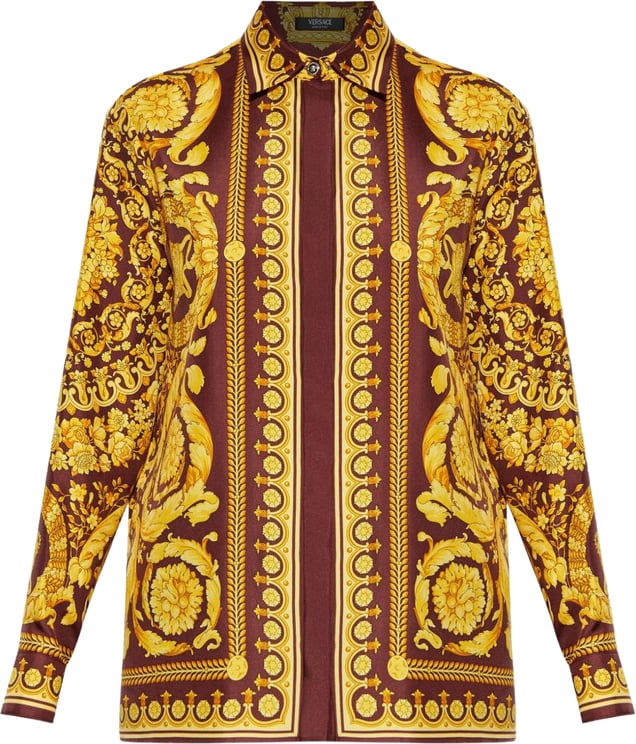Versace Top Burgundy/Gold