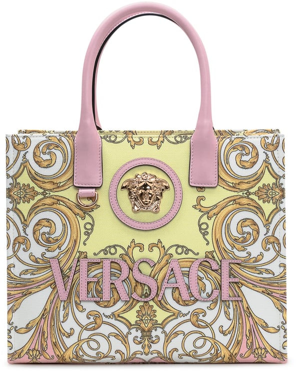Versace Borsa Tote Piccola in Tessuto