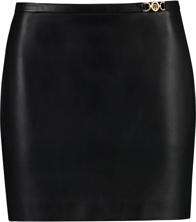 Versace Leather mini skirt