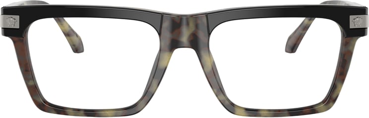 Versace 0ve3354 Oversized Square Frame Tortoiseshell Versace Eyeglasses