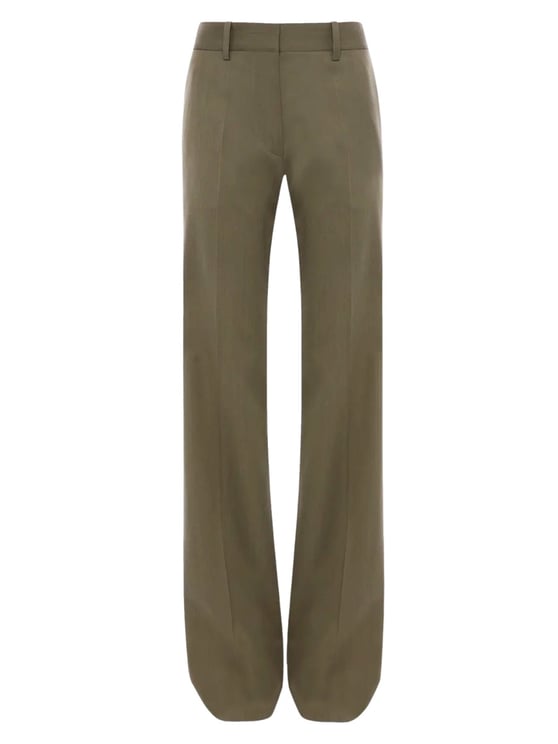 Victoria Beckham Mid-Rise Slight Wide Pants