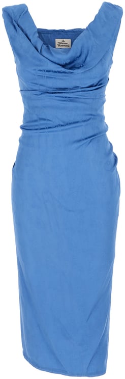Vivienne Westwood Vivienne Westwood Cerulean blue viscose Ginnie mini dress