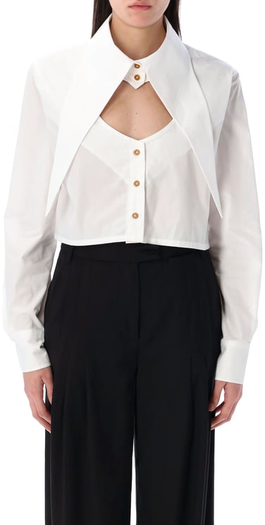 Vivienne Westwood Cut Off Heart Shirt Bianco