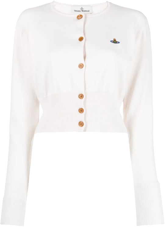 Vivienne Westwood Bea Cropped Cardi Dusty White