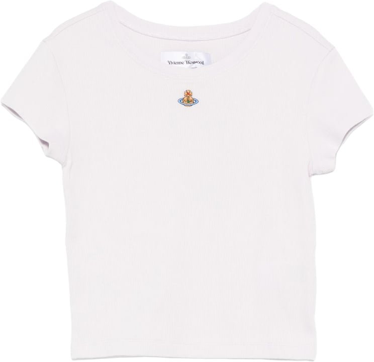 Vivienne Westwood Fitted Ribbed Knit Top With Round Neckline