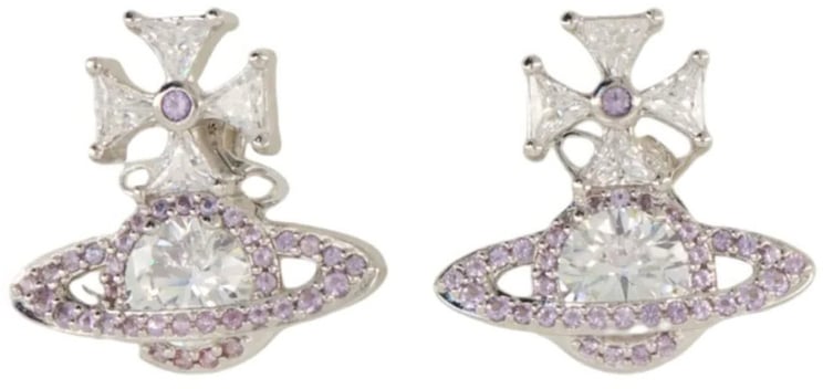 Vivienne Westwood Mila Earrings Platinum White