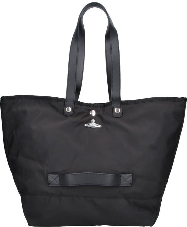 Vivienne Westwood Black Structured Minimalist Shoulder Bag