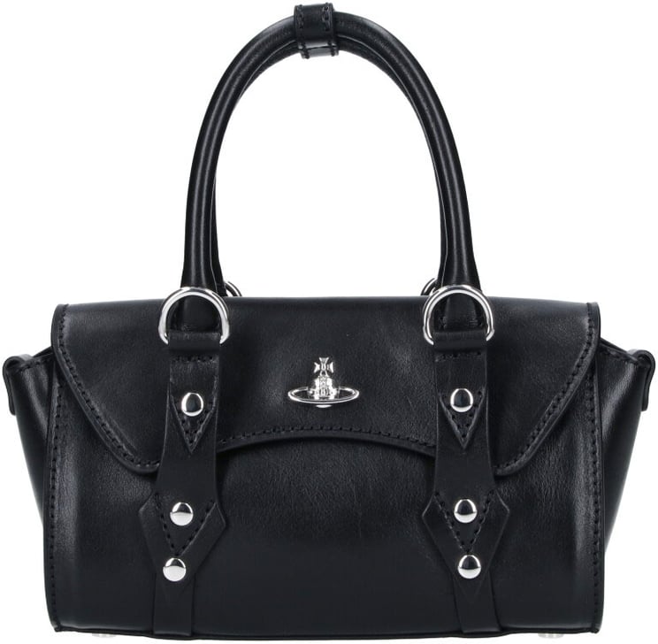 Vivienne Westwood Black Bettina Studded Leather Handbag