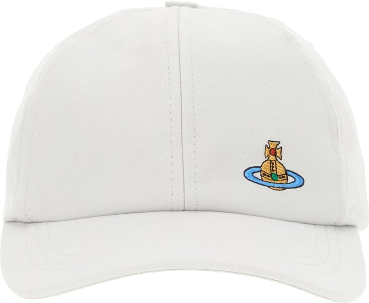 Vivienne Westwood Vivienne Westwood Light grey cotton baseball cap