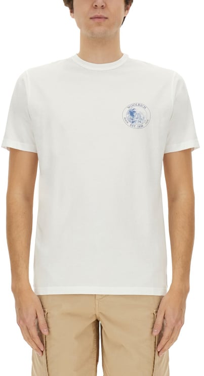 Woolrich T-SHIRT WITH PRINT