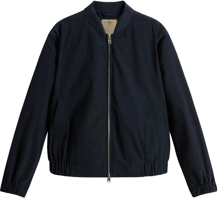 Woolrich Black Summer Bomber Lightweight Polyester Jacket