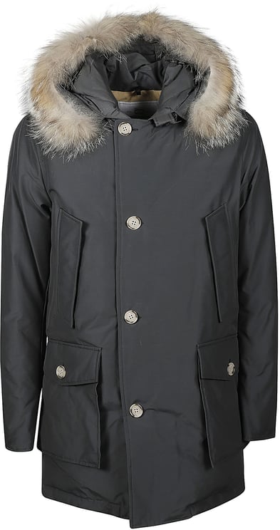 Woolrich Arctic Detachable Fur Parka Grey
