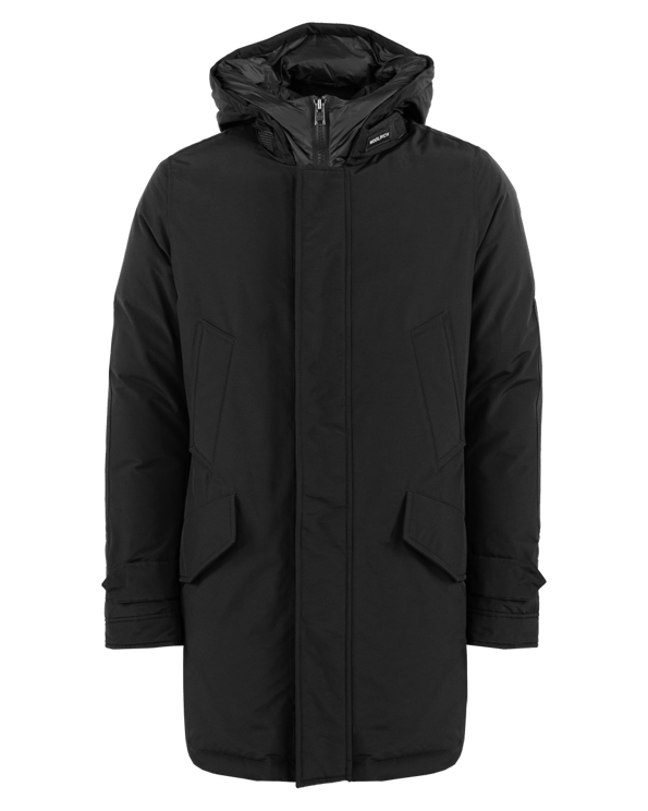 Woolrich Heren Polar Hoge Kraag Parka Zwart