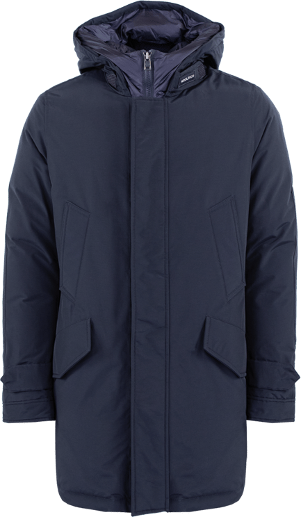 Woolrich Heren Polar High Collar Parka Blauw