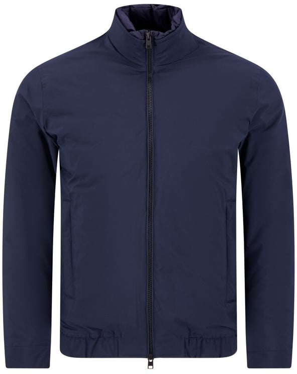 Woolrich Men Cloud Lewis Bomber Melton Blue