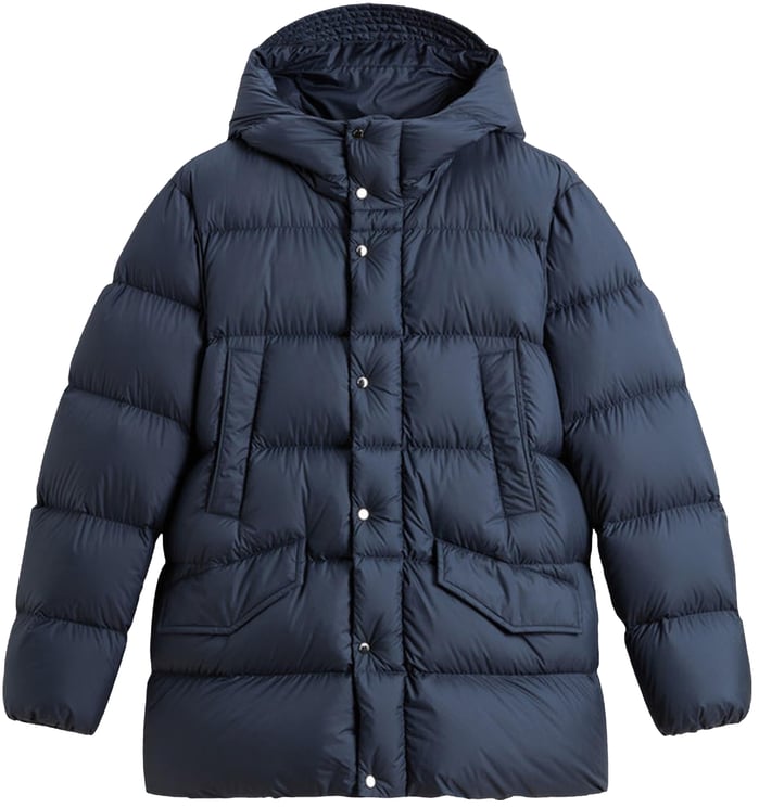 Woolrich Heren Cloud Davis Parka Blauw