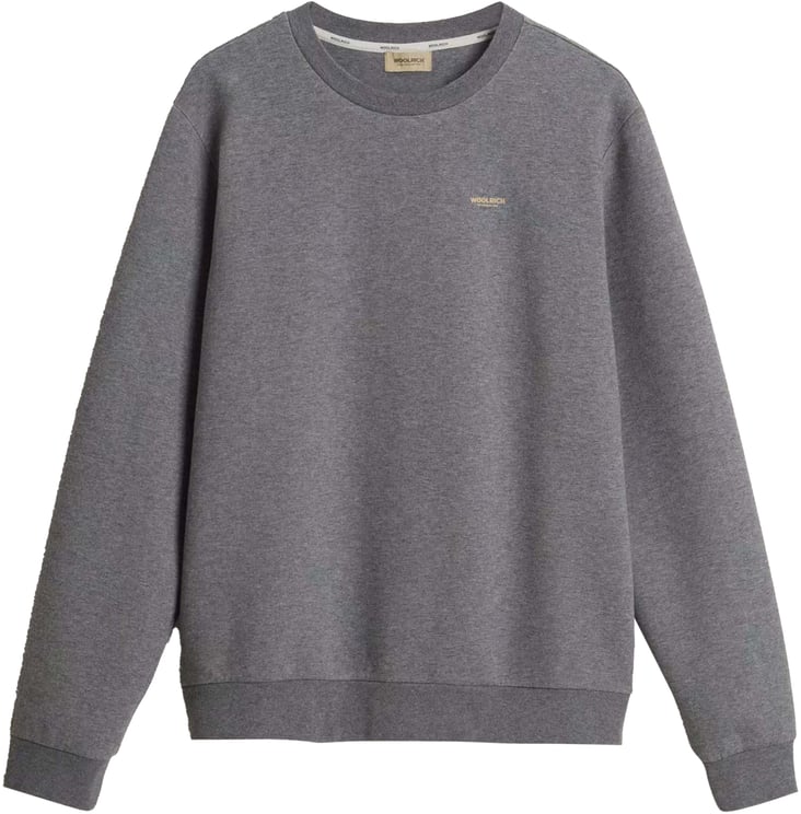 Woolrich Woolrich Logo Interlock Crewneck  Grijs Cfwosw2000mrut5195