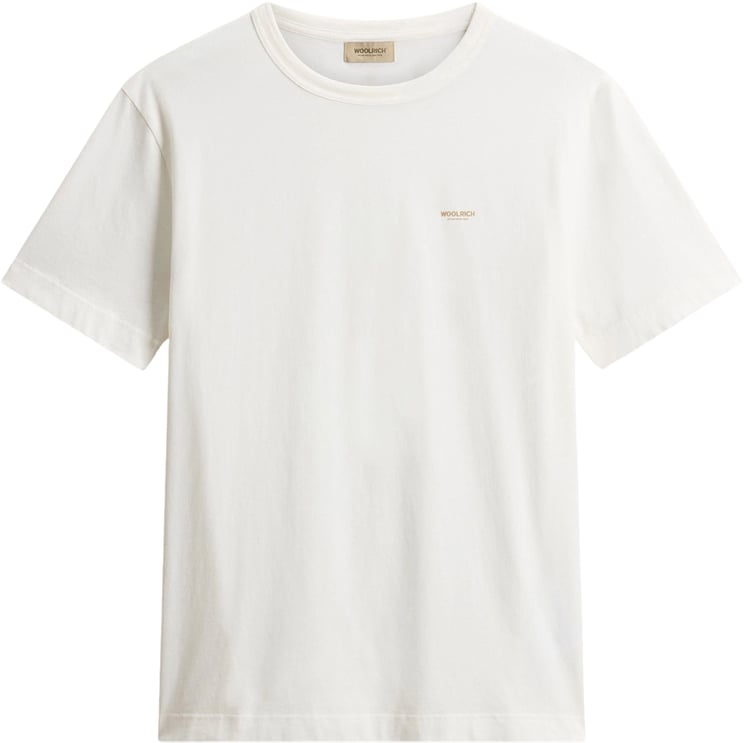 Woolrich Woolrich Cotton Logo T-shirts Off White Cfwote2012mrut5334