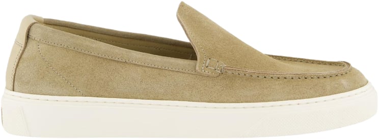 Woolrich Heren Boat Slip On Loafer Beige