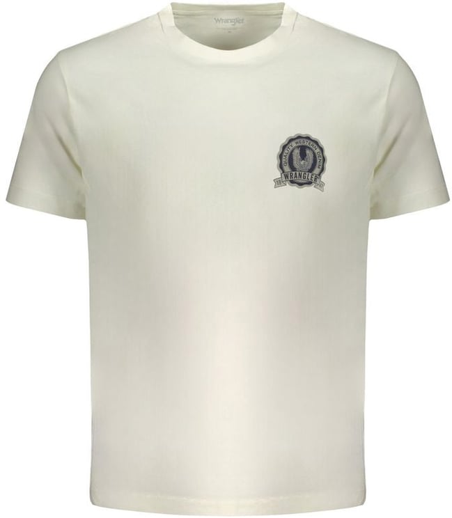 Wrangler Wrangler Bianco Cotton Men T-Shirt