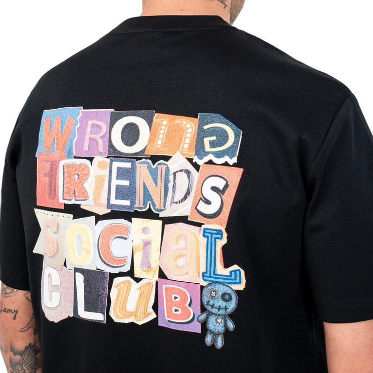 Wrong Friends SOCIAL CLUB T-SHIRT - BLACK