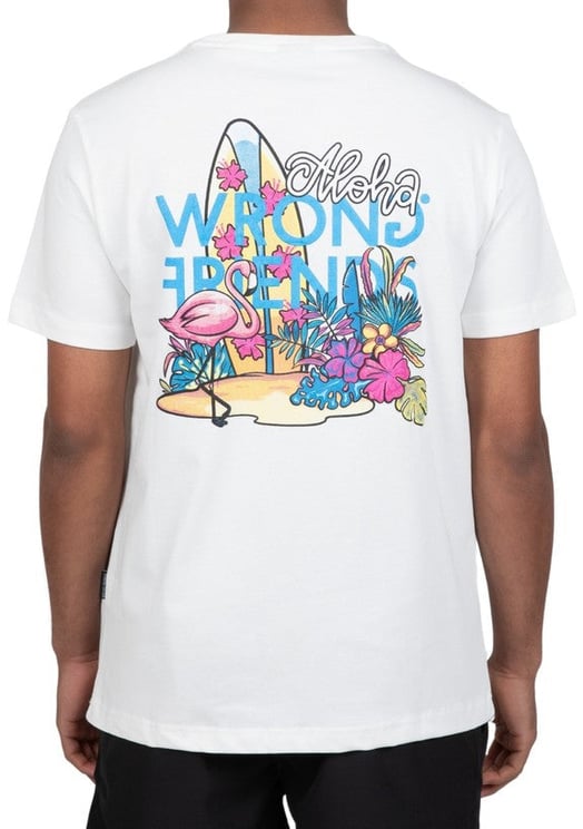 Wrong Friends ALOHA T-SHIRT - COCONUT WHITE