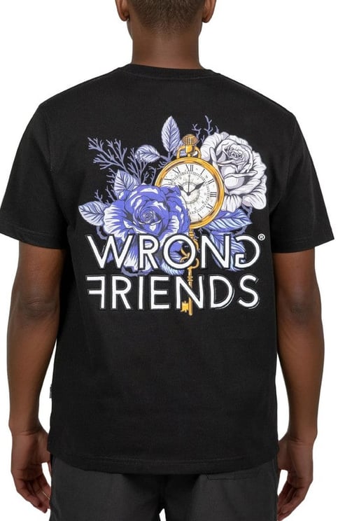 Wrong Friends BARLETTA T-SHIRT - BLACK