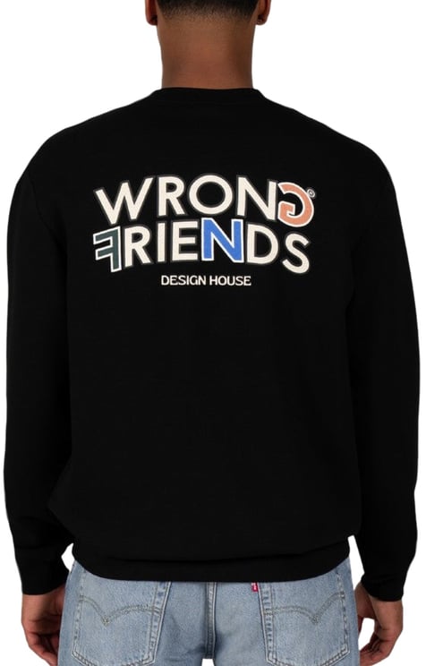 Wrong Friends BROOKS SWEATER - BLACK
