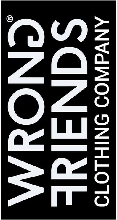 Wrong Friends CLASSIC BEACH TOWEL - BLACK/WHITE