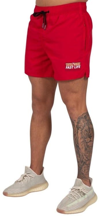 Wrong Friends FAST LIFE SHORTS - RED