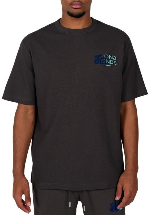 Wrong Friends SIMI VALLEY T-SHIRT - GREY/BLUE