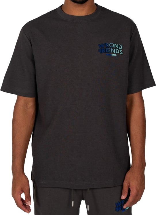Wrong Friends SIMI VALLEY T-SHIRT - GREY/BLUE