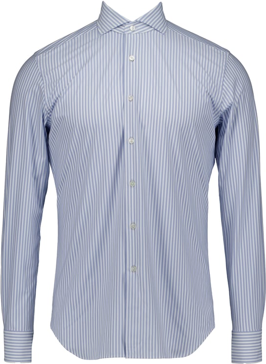 Xacus Xacus Active Shirt Lange Mouw Overhemden Lichtblauw Act520ml/91609