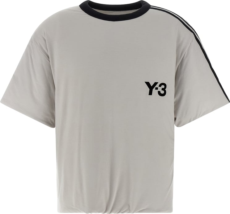 Y-3 Y-3 Gray Lyocell T-Shirt