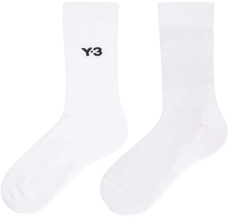 Y-3 adidas y 3 classic chaussettes mi mollet blanc