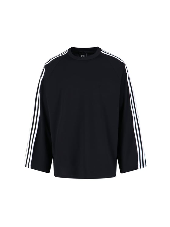 Y-3 Logo T-Shirt, In Black Fabric, Crew Neck