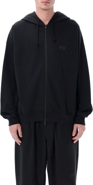 Y-3 Hoodie Full Zip Classic Nero