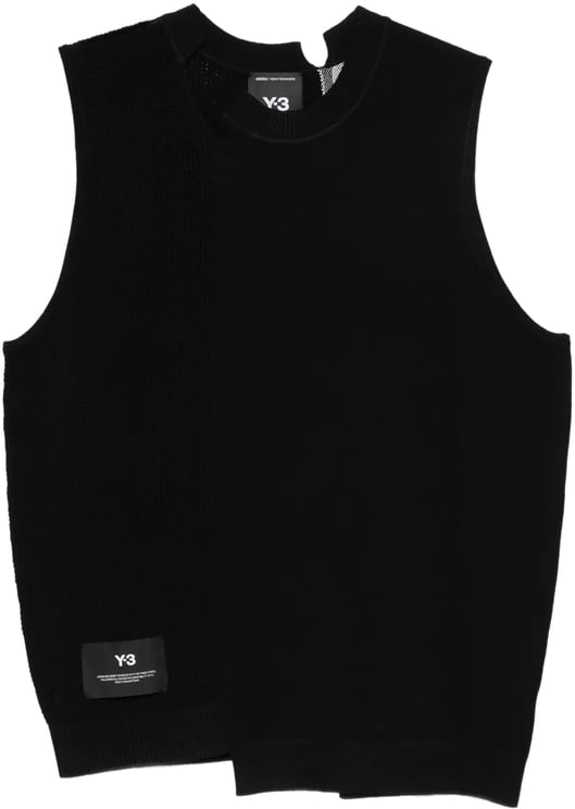 Y-3 Gfx Knit Vest Black