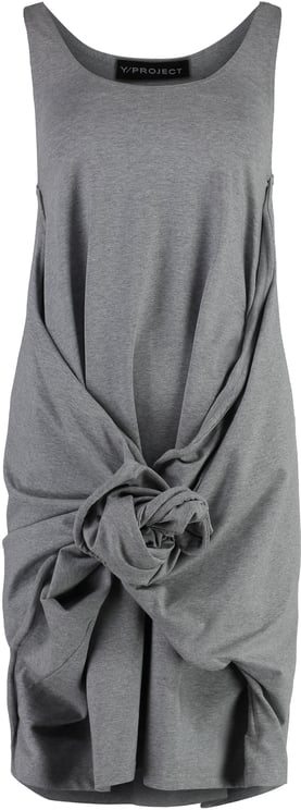 Y-project Embroidered cotton mini dress