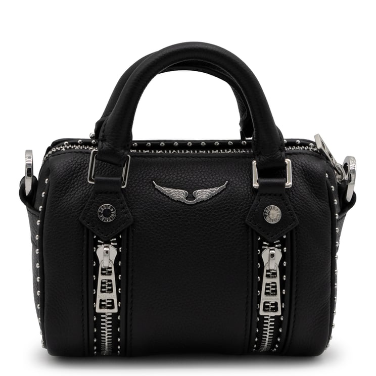Zadig&Voltaire Compact Black Handbag with Textured Surface