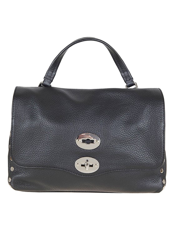Zanellato Structured Pebbled Leather Handbag with Versatile Carrying Options