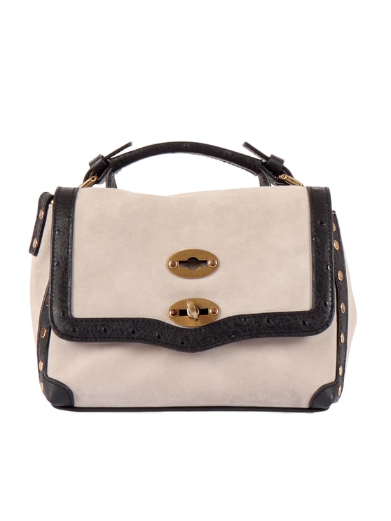 Zanellato Grey Sasso Zashmere Cactus Lambskin Handbag