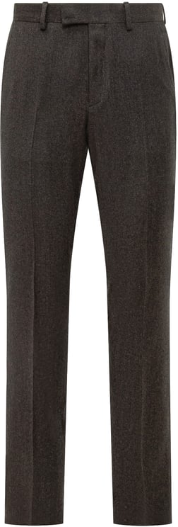 Zegna Pantaloni Zegna in Lana Grigia con Piega