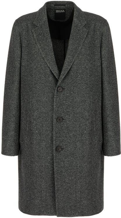 Zegna Zegna Multicolor cashmere blend coat