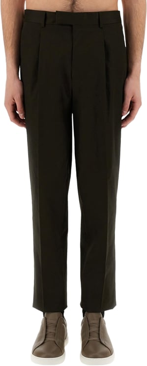 Zegna Tailored Pants With Pleated Front