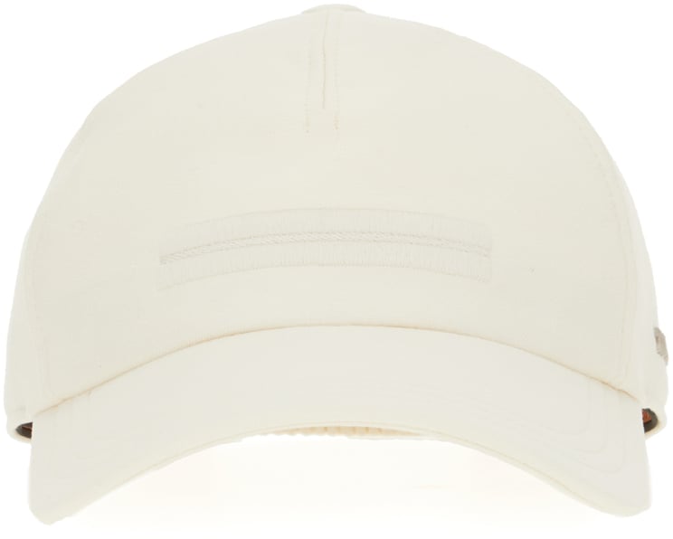 Zegna Zegna Ivory cotton baseball cap