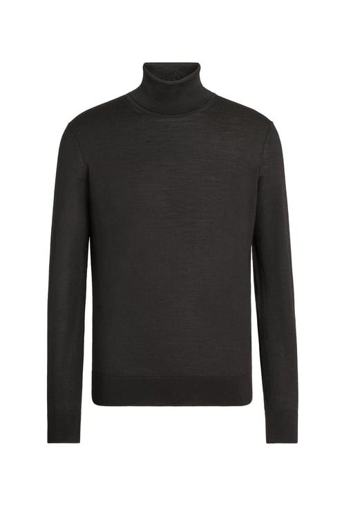 Zegna Cashseta Light Cashmere-Silk Turtleneck Sweater